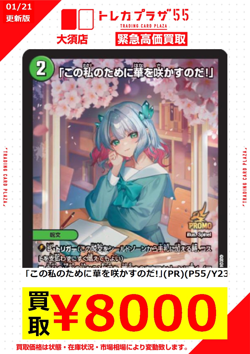 この私のために華を咲かすのだ プロモ 4枚 この私のために華を咲かす