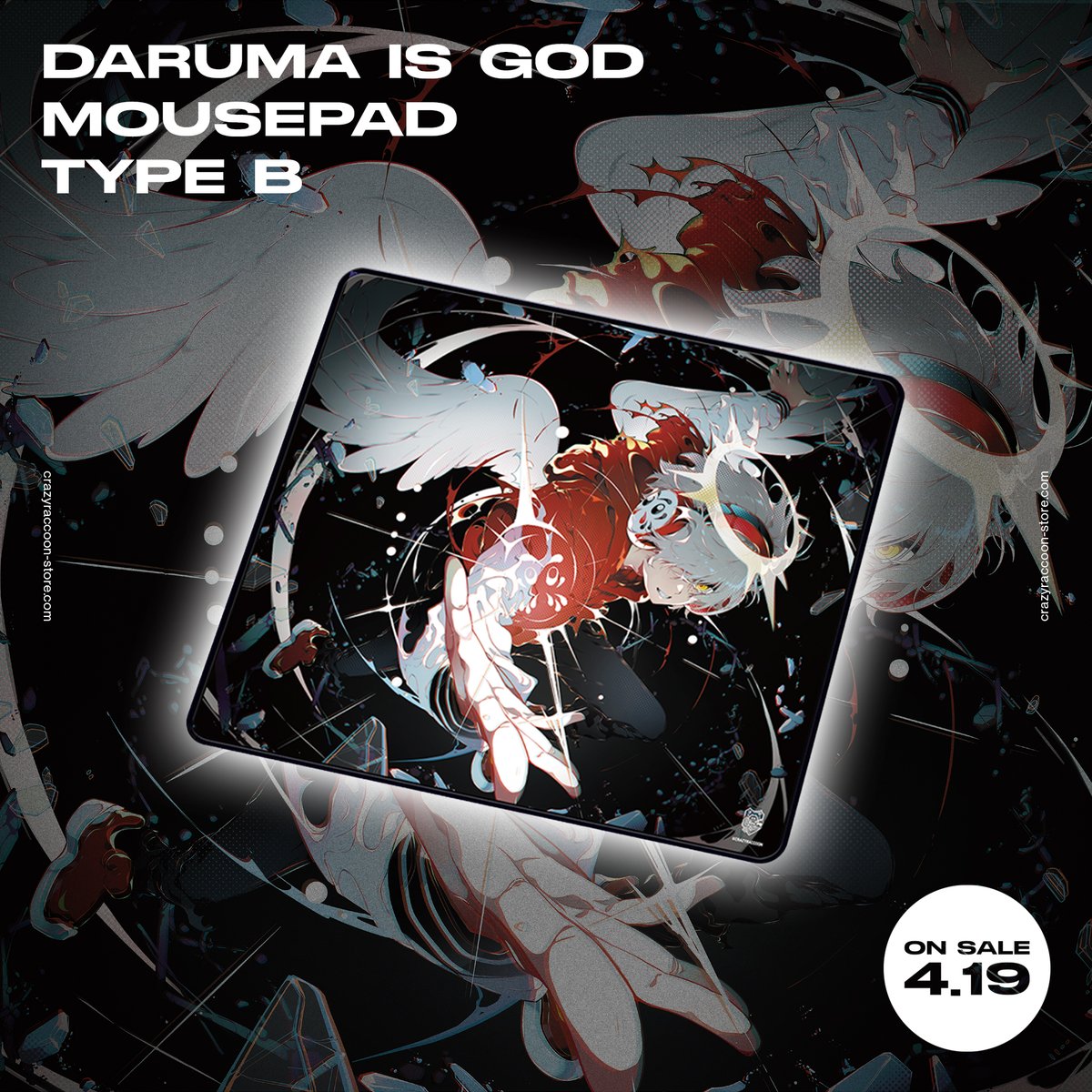 CRAZY RACCOON ONLINE STORE】 ・CRAZY RACCOON MOUSEPAD 🔶受注期間