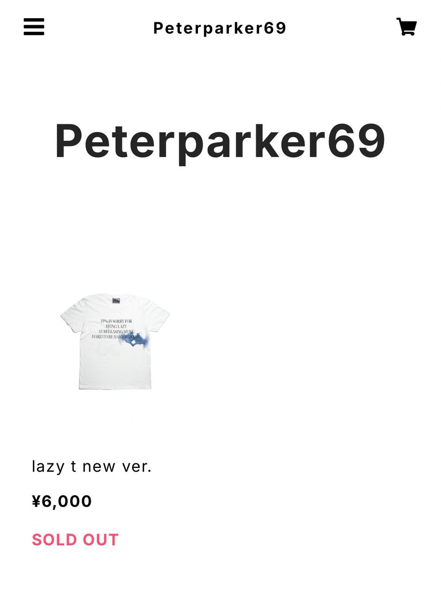 lazy t”Sold out Thx ありがとう🤞