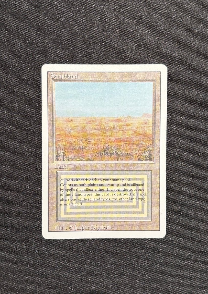 MINTGAMES心斎橋MTG 商品情報】 《Scrubland》3ED 白枠英語版 ¥70,000