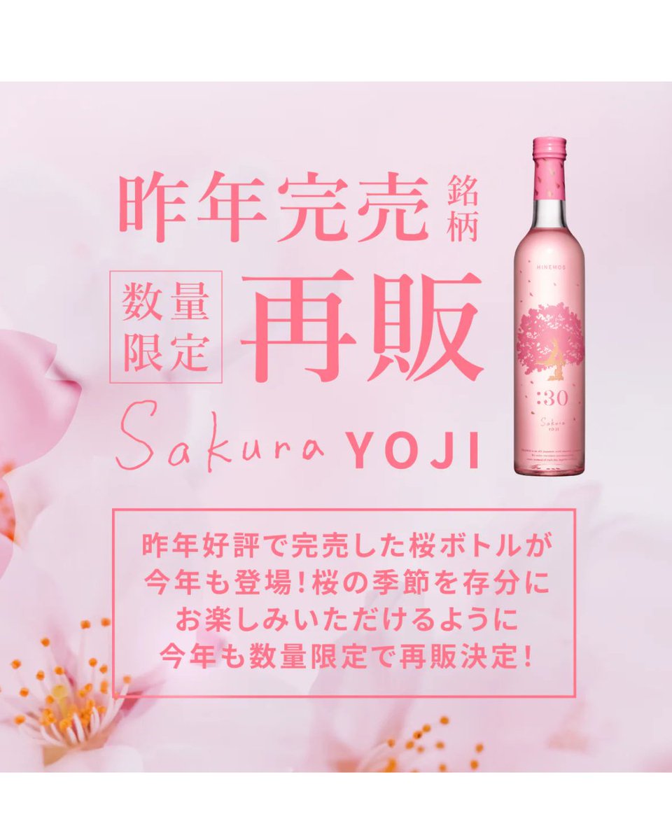 🌸 春限定・桜スペシャルセット 🌸 華やかな桜ボトル＋4種の飲み比べ