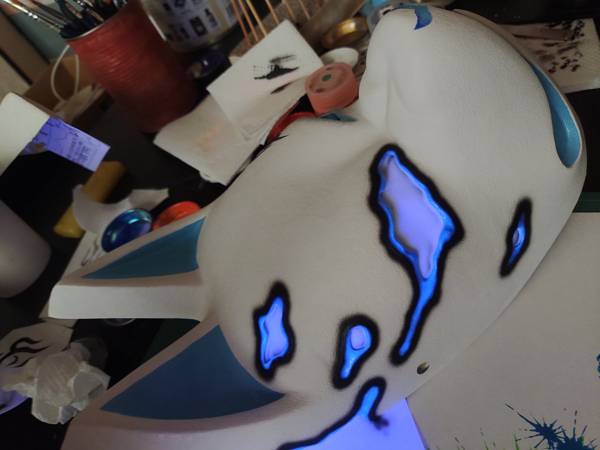 一狐之液まであと14日 狐面制作やります🦊