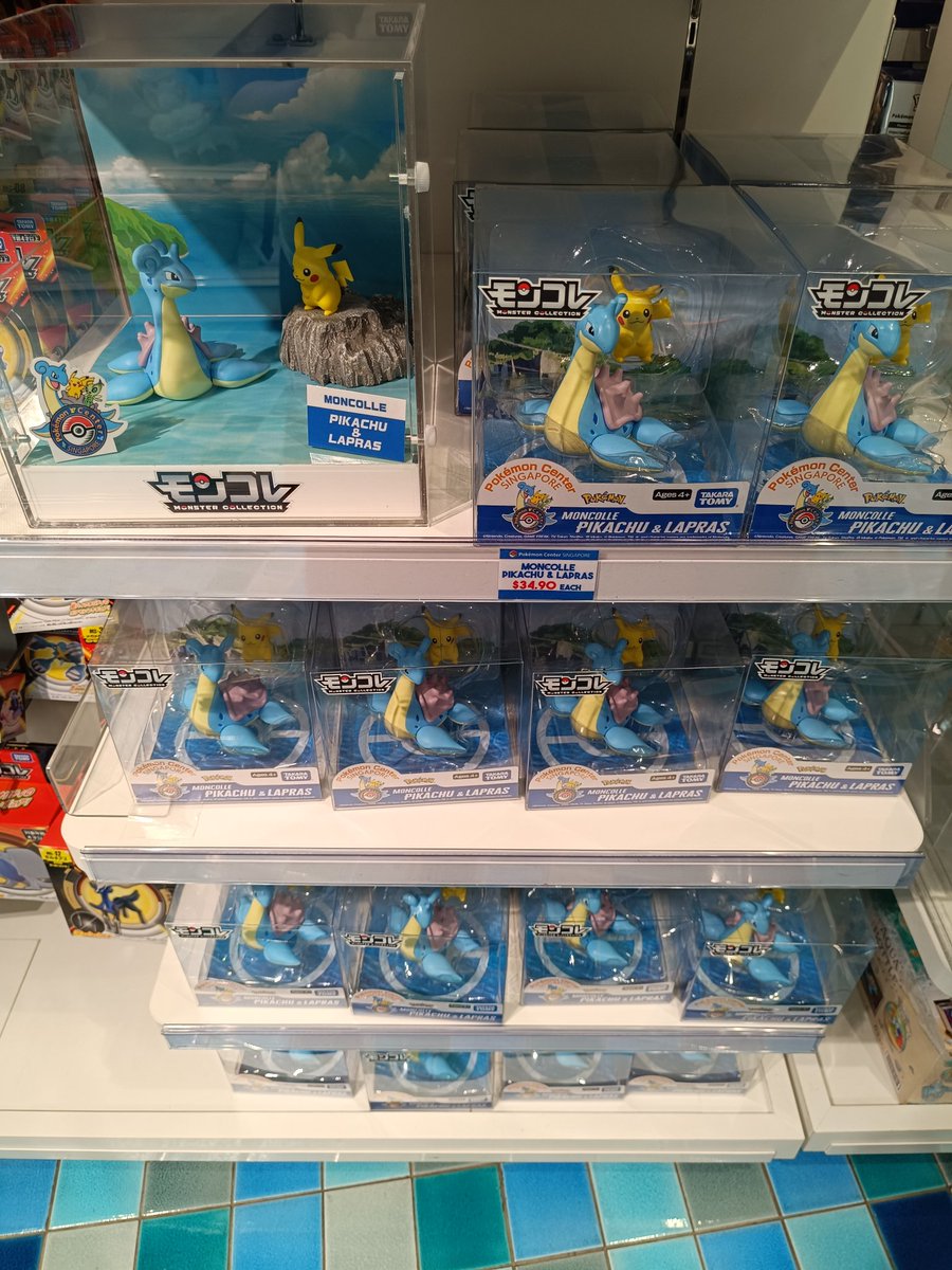ポケセンシンガポール! 限定グッズは新しい大きなラプラスのモンコレ