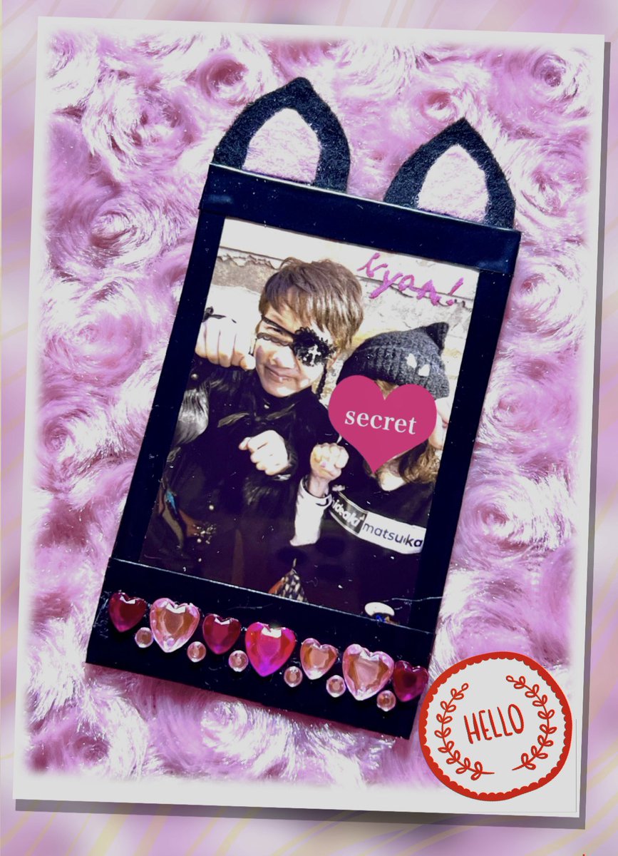 ④猫の日(2月22日)開催だったから、チェキに猫耳付けたった！！(笑