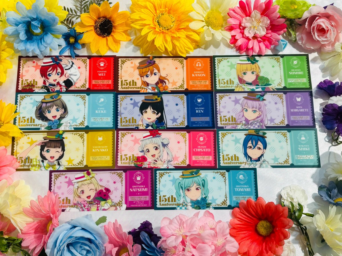 GiGO コラボカフェ ラブライブ！シリーズ15周年』 ⭐ノベルティ紹介