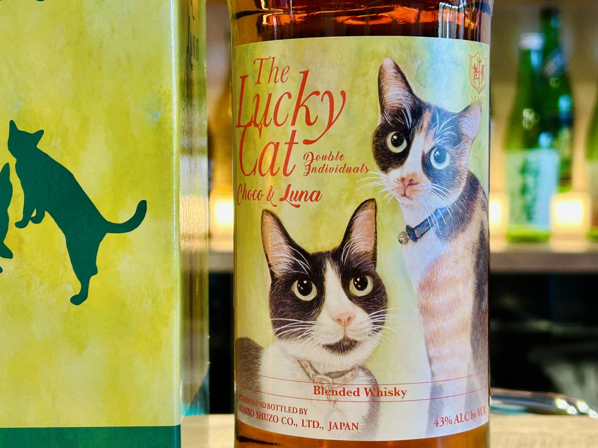 新入荷！🥃✨ 本坊酒造「The Lucky Cat Double Individuals Choco