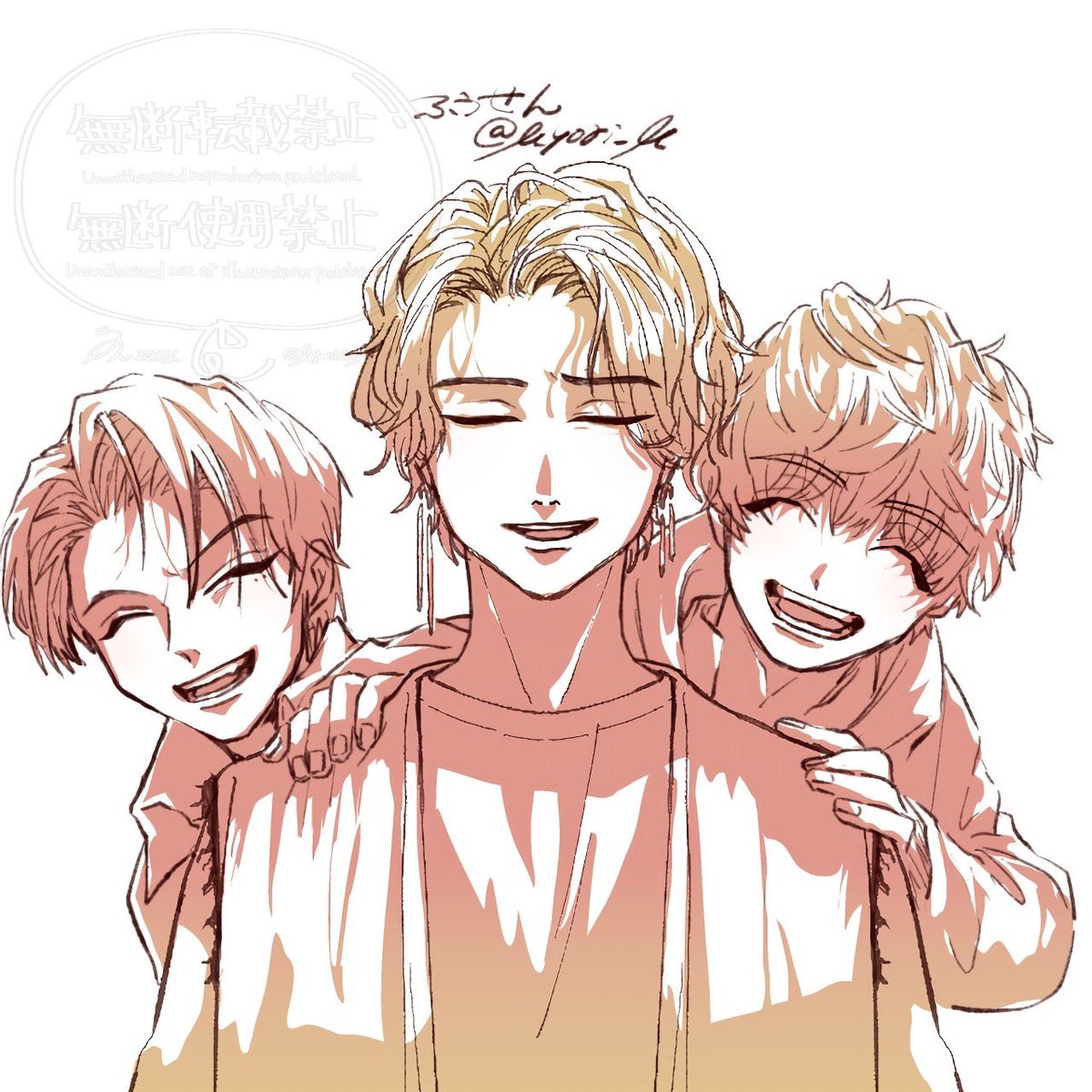 3月になったから3人並んだ画像を貼ろうぜ ＼\ばぁ/／