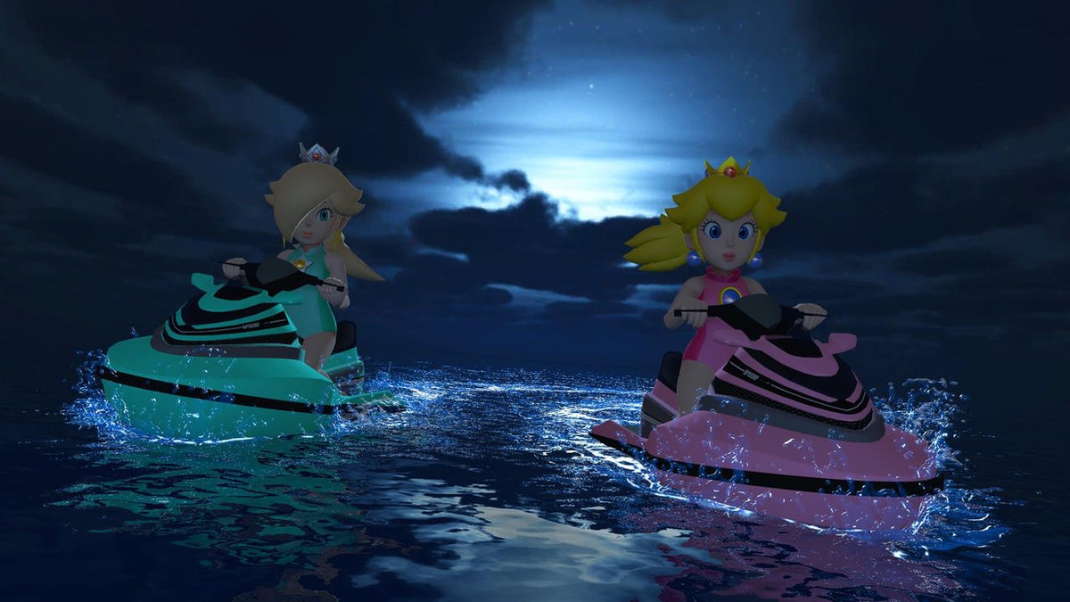 peachtonydaisy1 @CtePinky もちろんレオタード水着しているピーチと