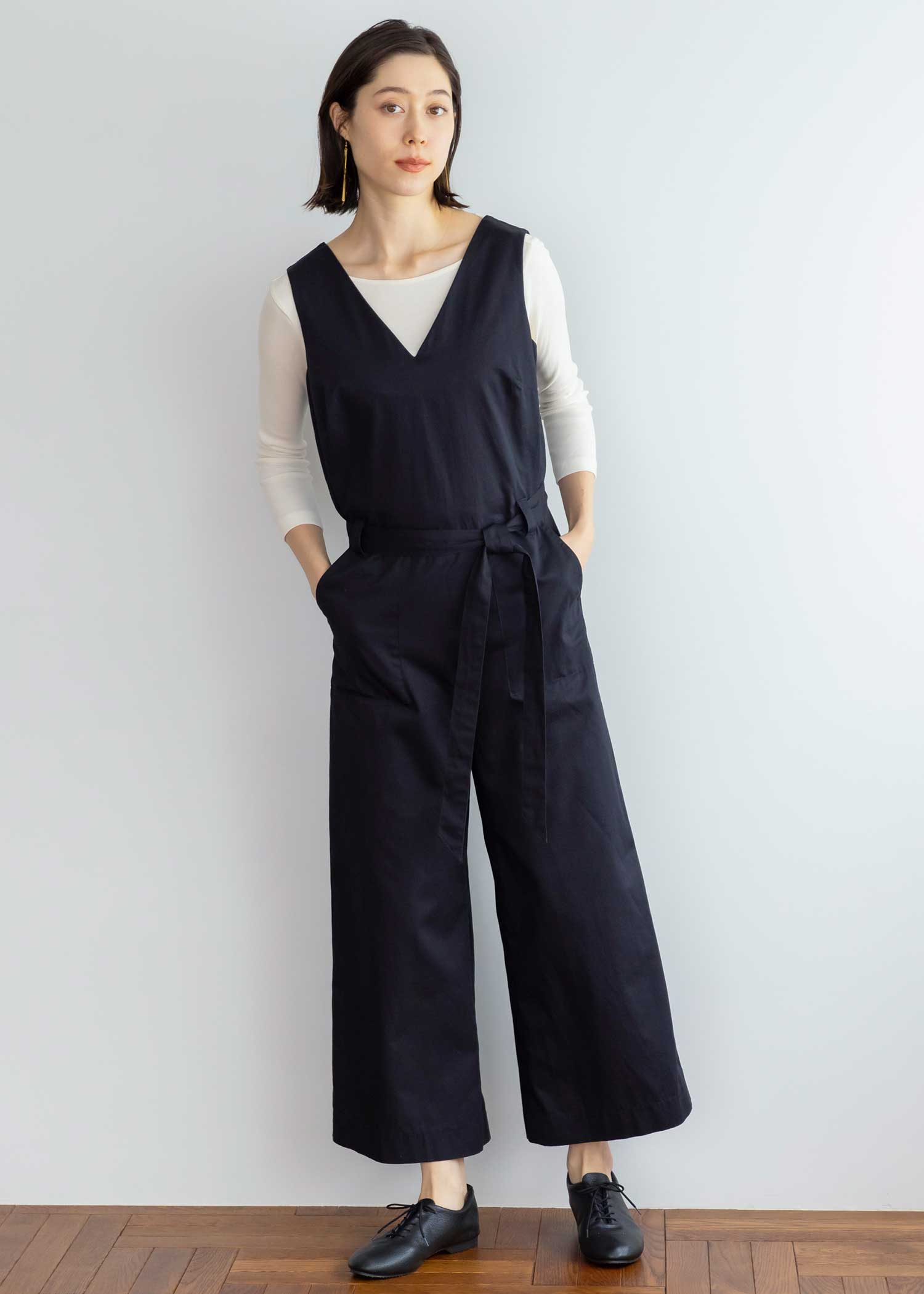 オーガニックコットンツイルオールインワン