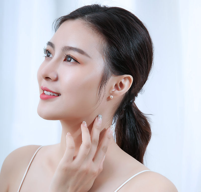 あこや真珠 ベビーパール ピアス【アコヤ真珠】【5.0-5.5mm ピアス直結