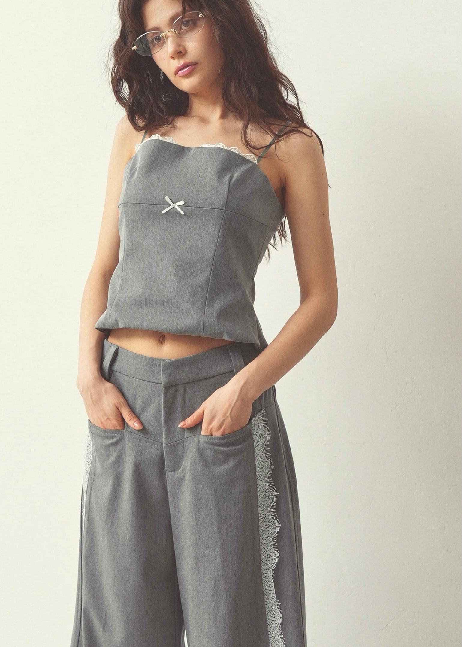 point lace camisole｜PELLICULE | ぺリキュール