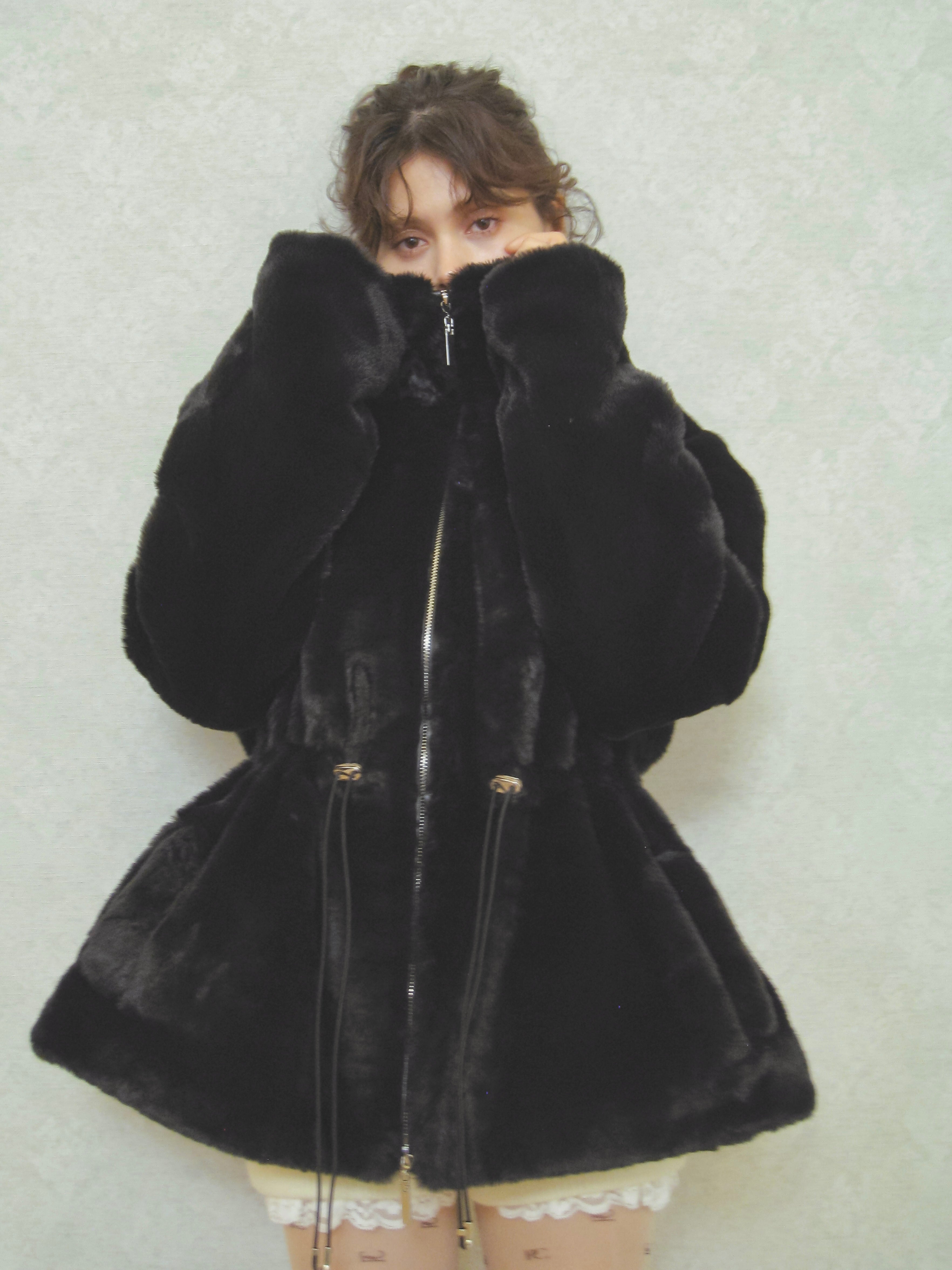 plump fur zip coat｜PELLICULE | ぺリキュール