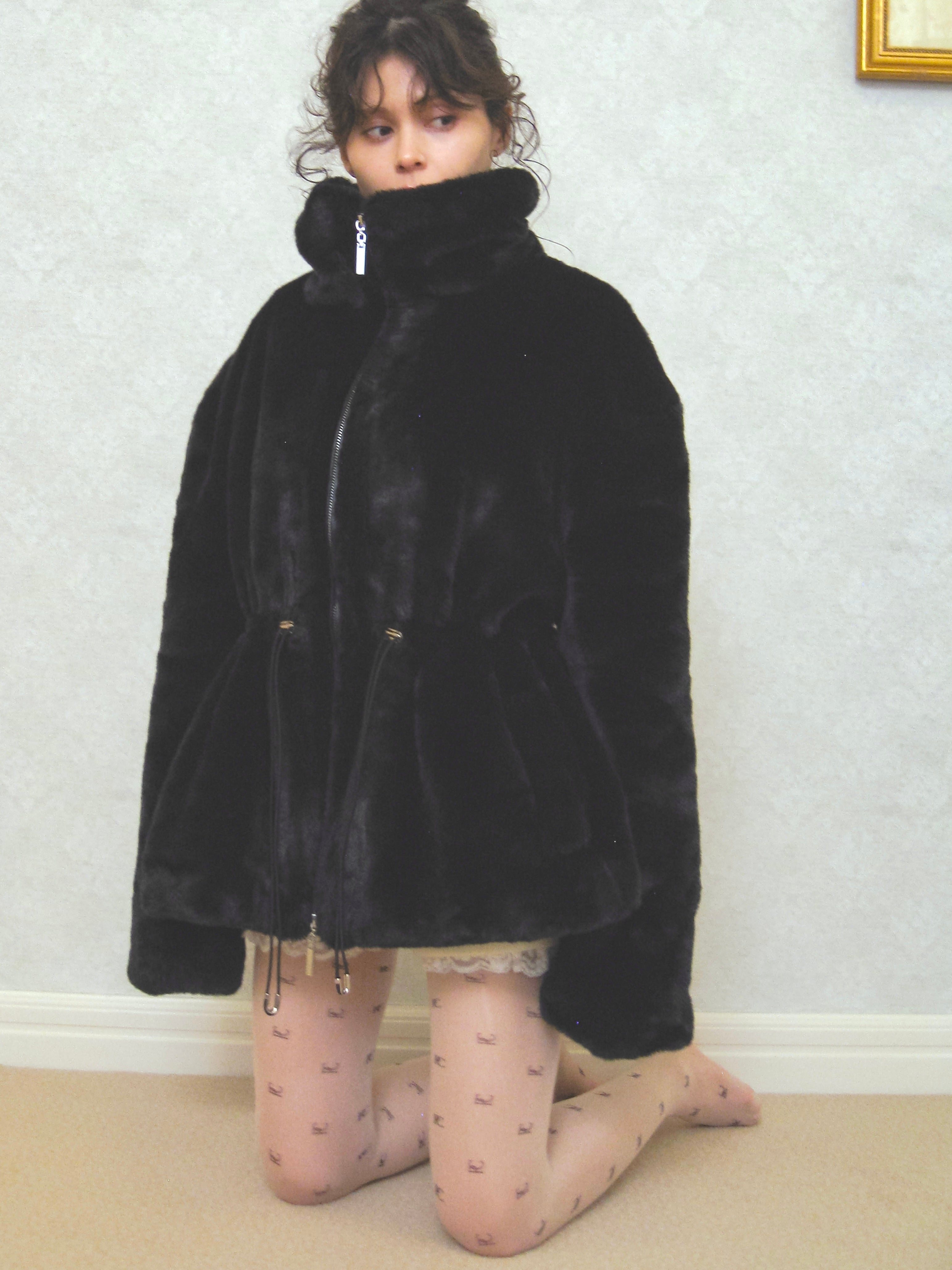 plump fur zip coat｜PELLICULE | ぺリキュール