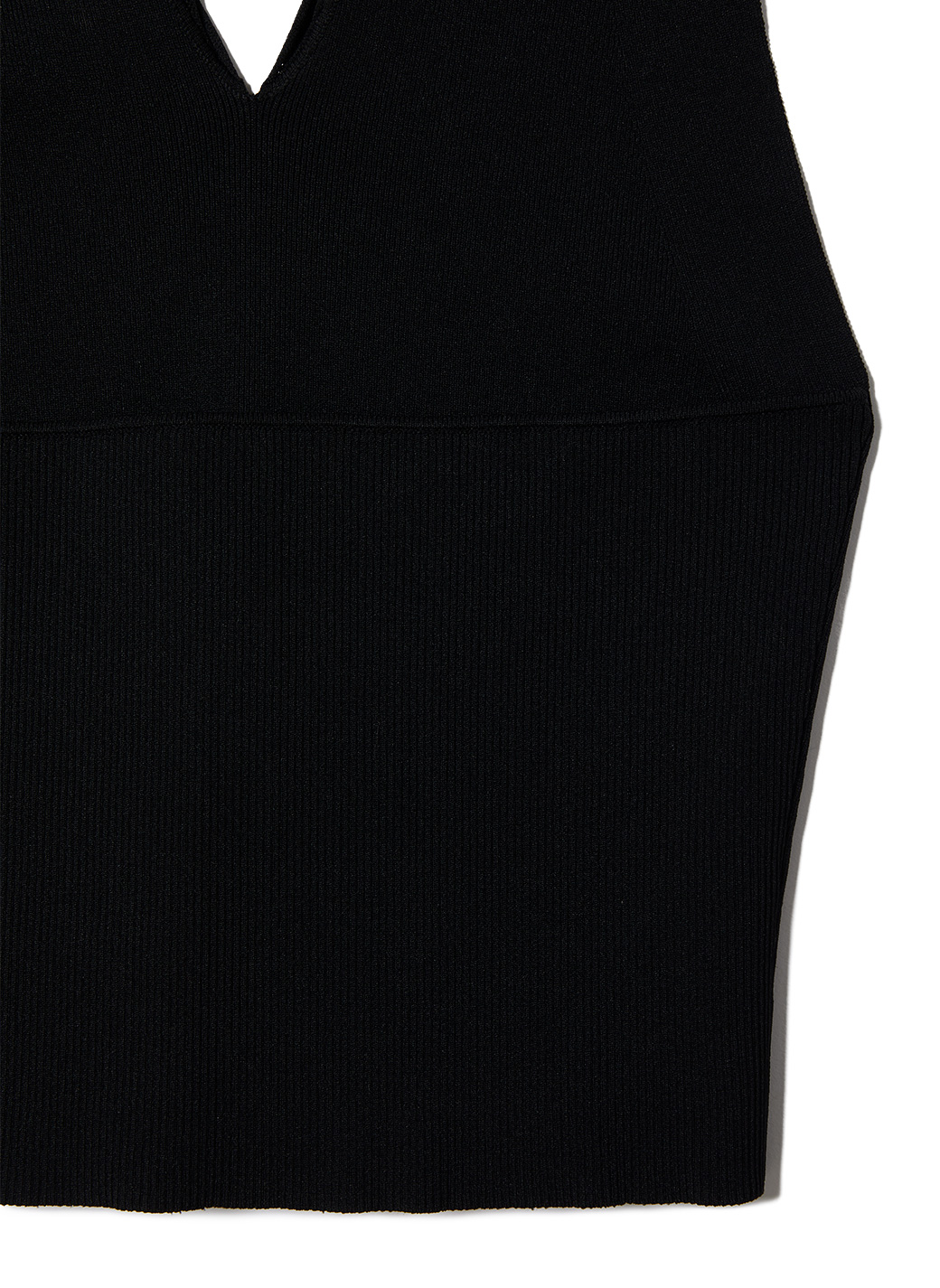 Cropped Hoodie Knit Top/Black｜PERVERZE | パーバーズの公式