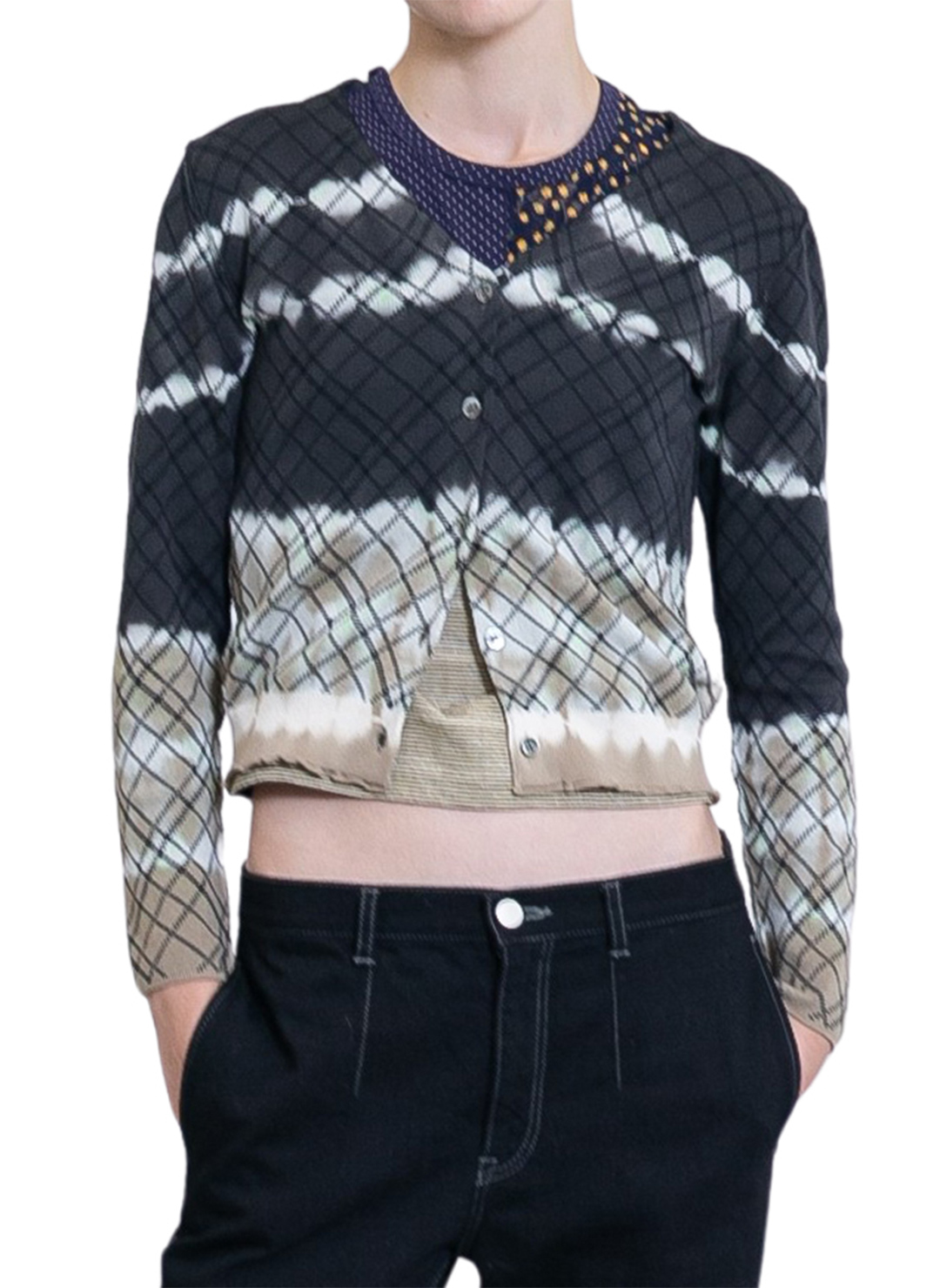 Wide Knit Top and Scarf/White｜PERVERZE | パーバーズの公式