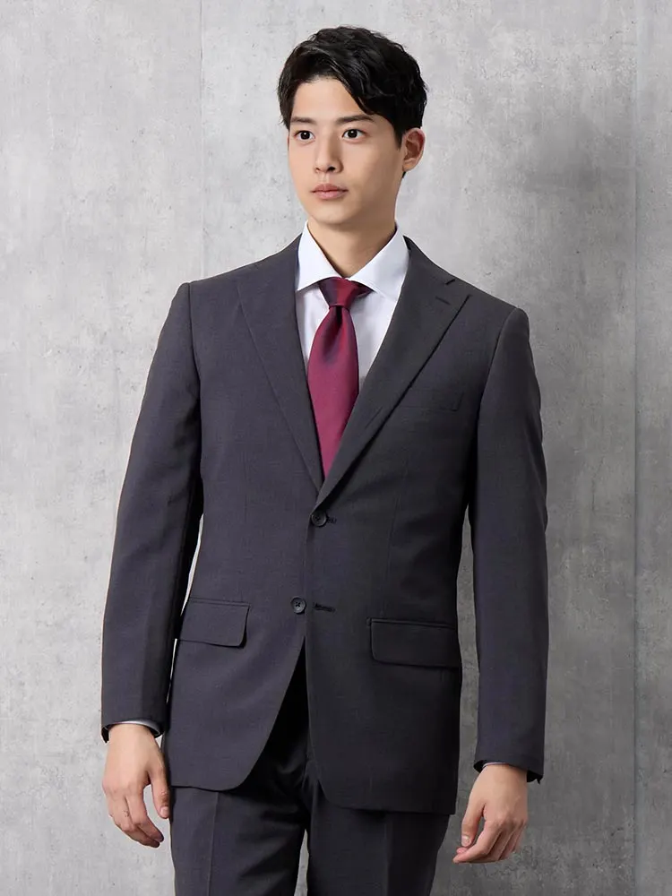 上下ウォッシャブル】2釦スーツ 織柄【クラシコ】グレー | P.S.FA公式通販