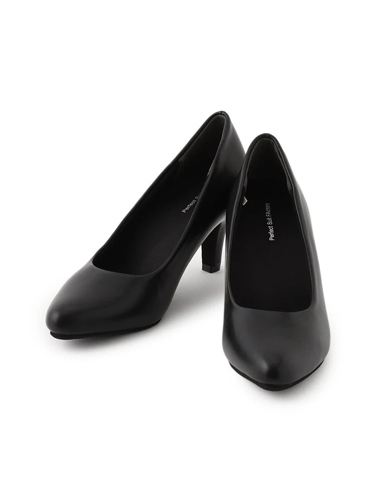 ブラック プレーンパンプス 7cmヒール ブラック/ベージュ | P.S.FA公式通販