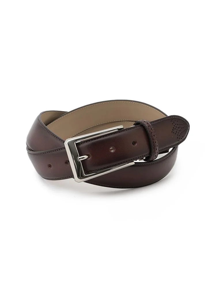 ブラウン カーブメダリオンベルト ブラック/ブラウン/ダークブラウン