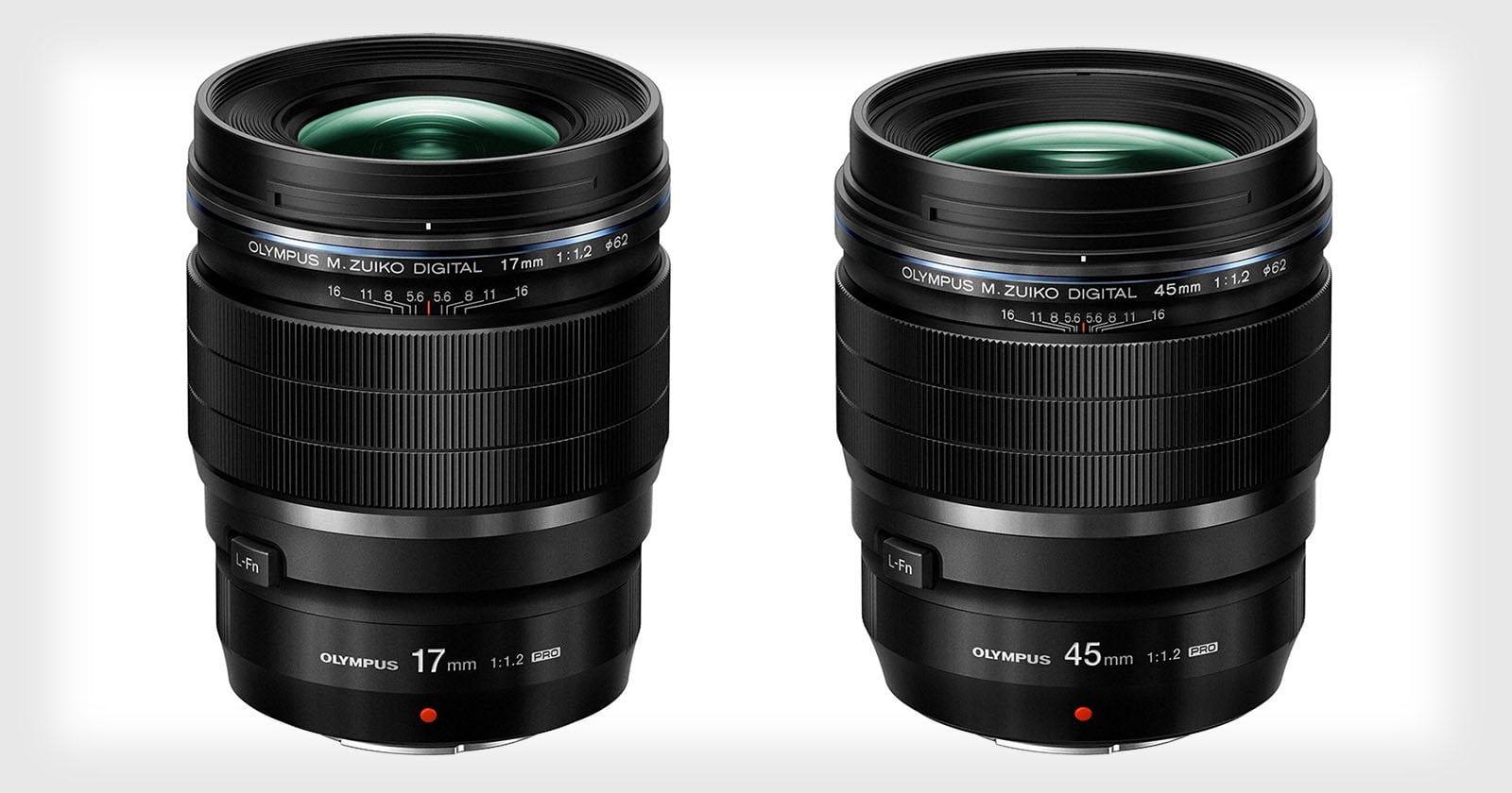 Olympus Unveils 17mm and 45mm f/1.2 Lenses for Micro Four Thirds