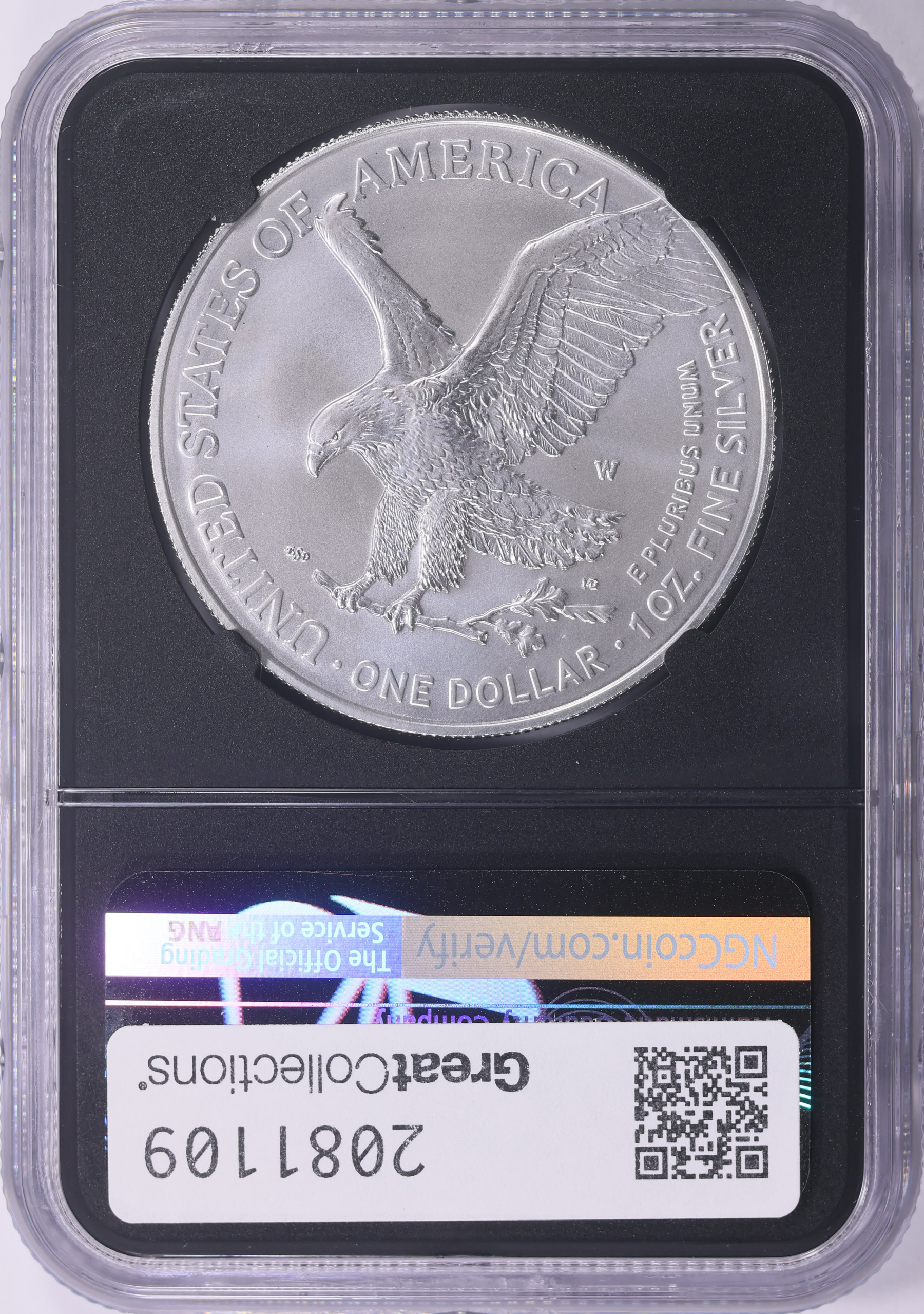 2023-W $1 Silver Eagle Burnished NGC MS-70 (Anna Escobedo Cabral