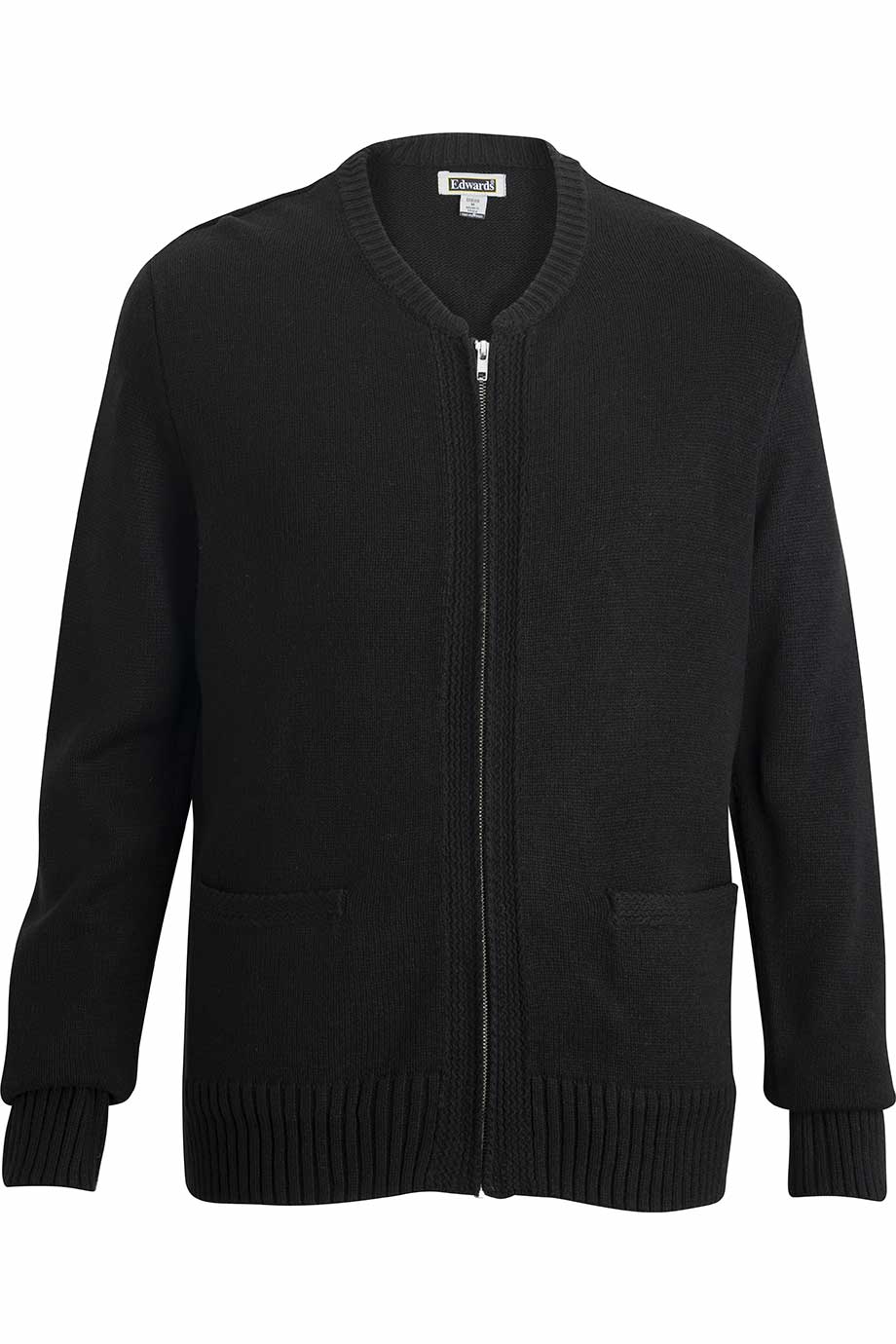 HEAVYWEIGHT ACRYLIC FULL ZIP CARDIGAN | Edwards Garment