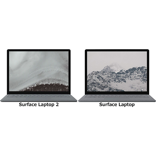 Surface Laptop 2」と「Surface Laptop」の違い - フォトスク