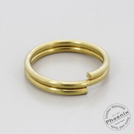 TN 真鍮製 二重リング(丸軸)12×1.2 | ヌメ革と真鍮金具とレザー