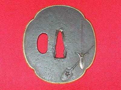 時代鍔 縦71mm横71mm厚さ5mm 時代鍔縦71mm横71mm厚さ5mm