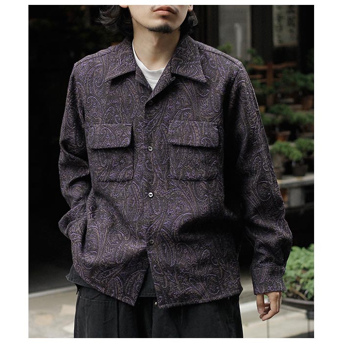 ニードルズ NEEDLES ウールペイズリー ジャガード クラシック シャツ
