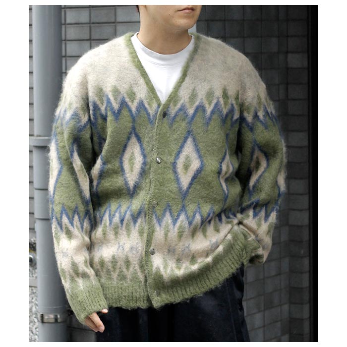ニードルズ NEEDLES ダイヤモンド モヘア カーディガン Mohair