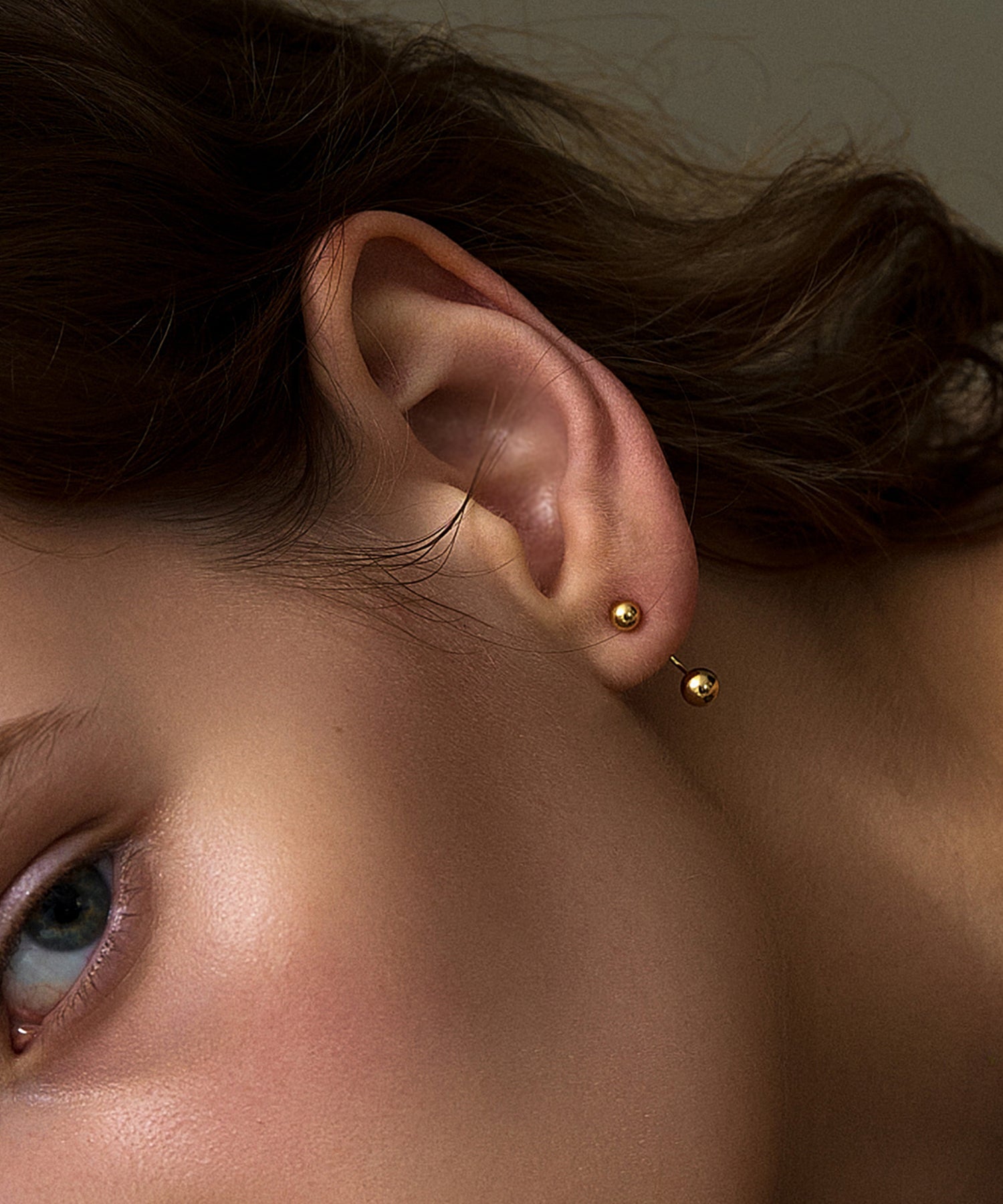 K18 2WAYダブルボールピアスS|ジュエリー|PIMENTÉ-ピモンテオンライン