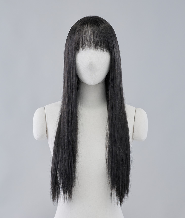 手植えフルウィッグ) ストレート25インチレイクカット(モースト原糸)