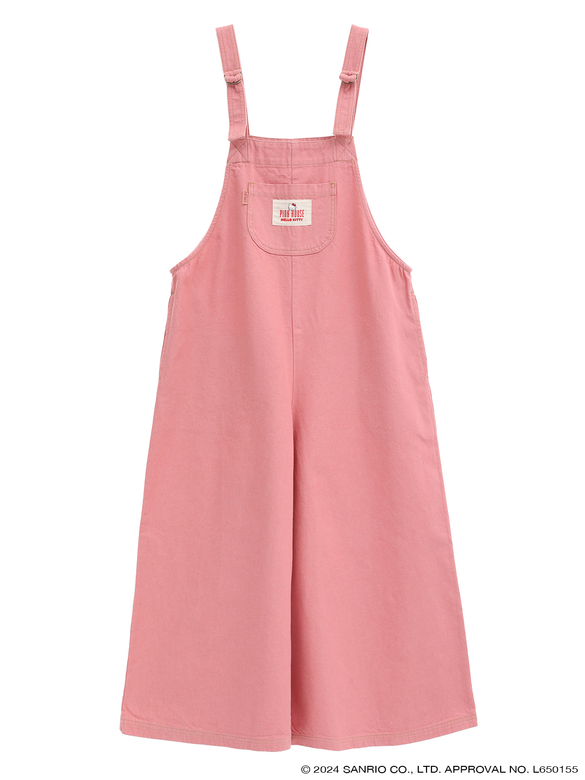 PINK HOUSE×HELLO KITTY ネームワッペン使い サロペット｜ピンクハウス