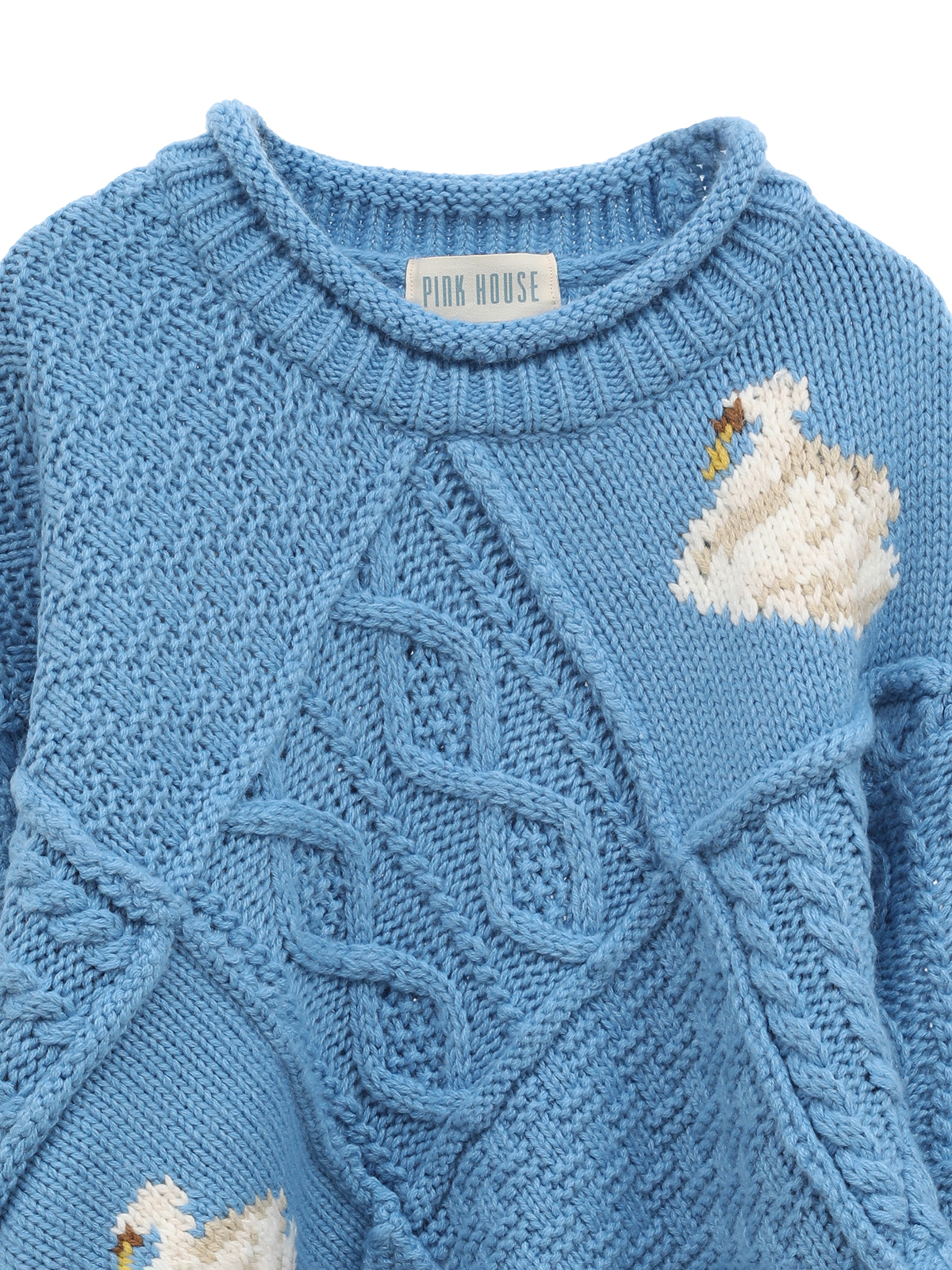 SWAN LAKEモチーフパッチワークニット｜ピンクハウスオフィシャル