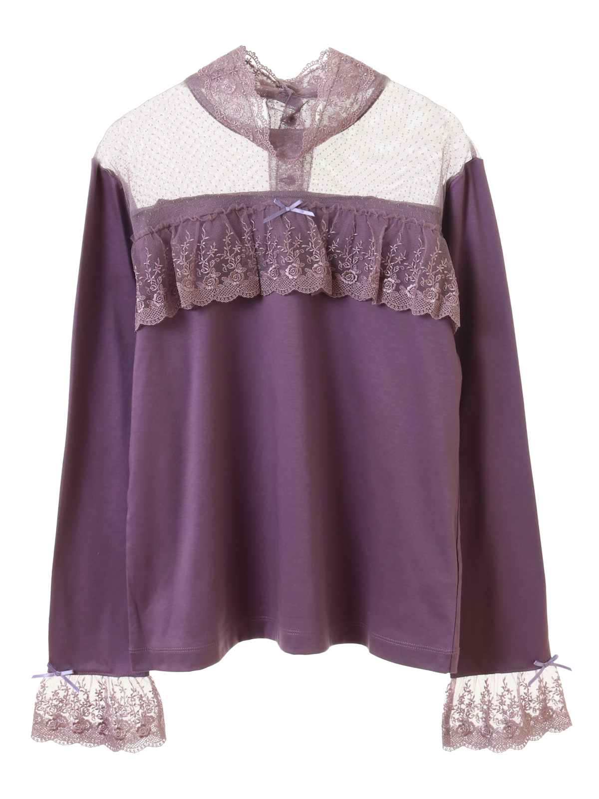 OUTLET】ドットチュール×オリジナルローズチュールレース使い