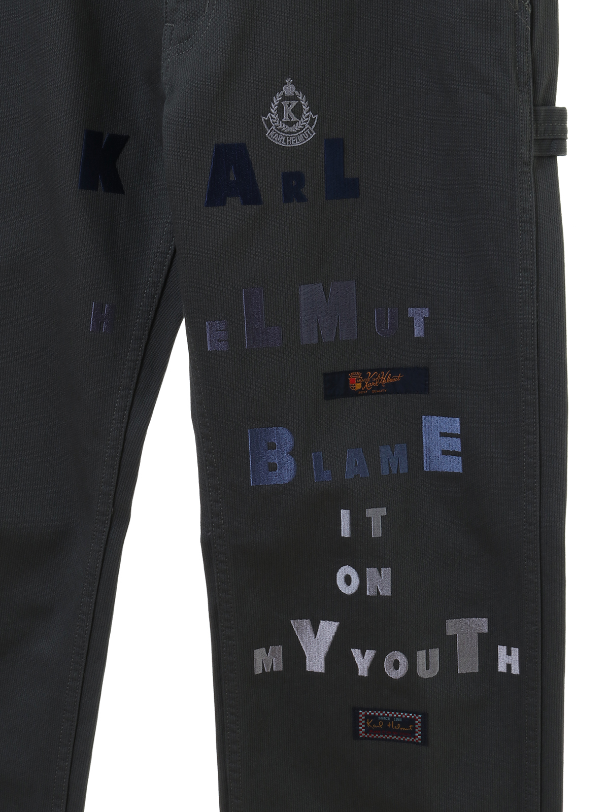 ロゴ刺繍使いピケパンツ｜ピンクハウスオフィシャルオンラインストア