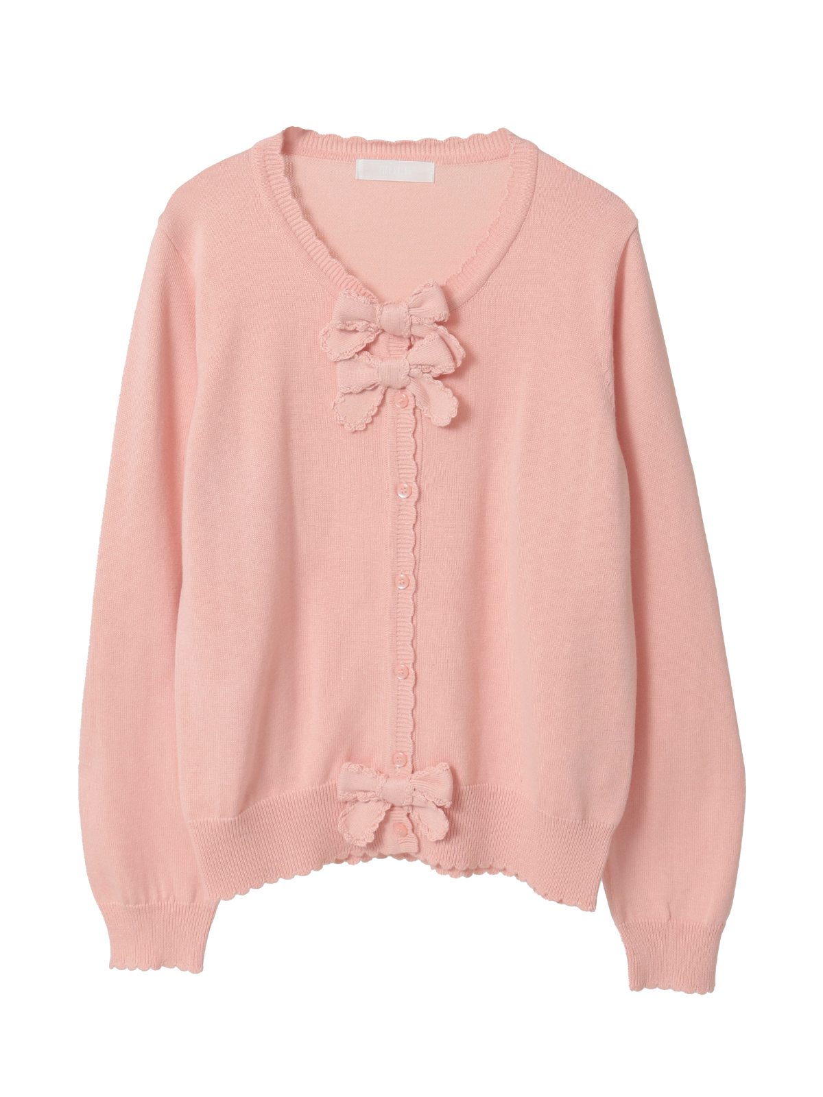リボンモチーフ使いニットカーディガン｜ピンクハウスオフィシャル