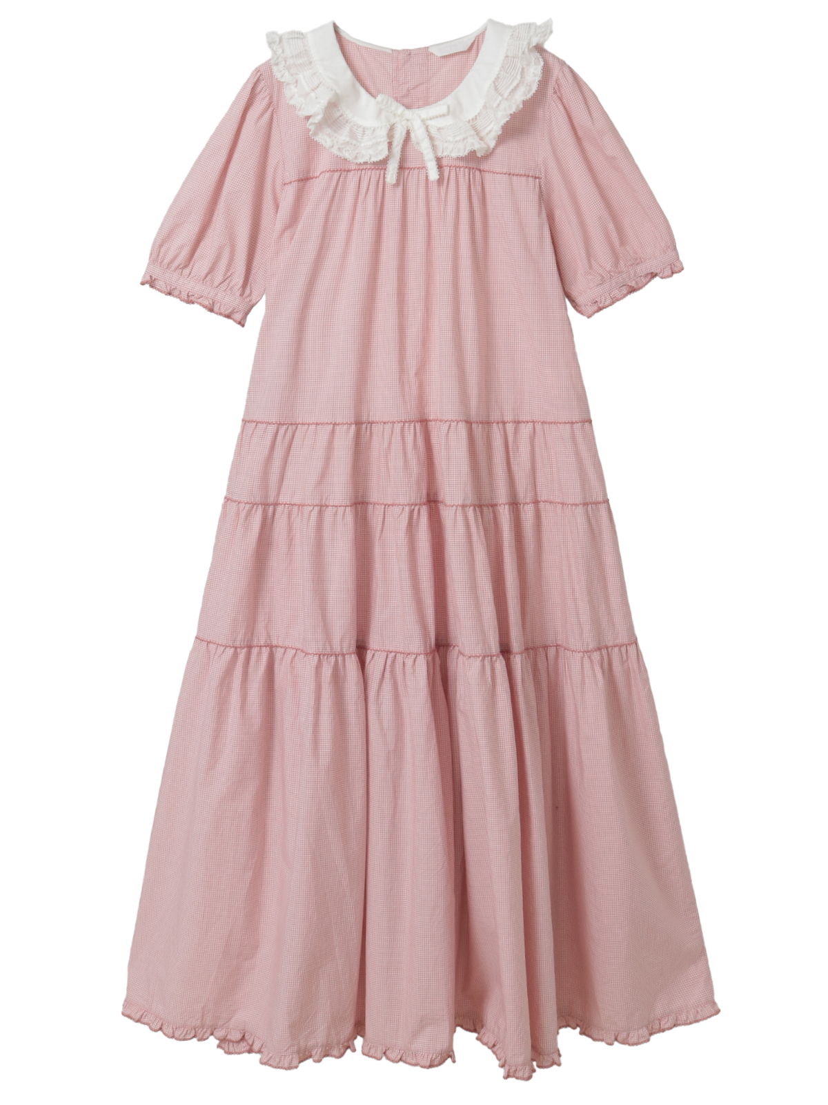 ローン襟付きギンガムチェックワンピース｜ピンクハウスオフィシャル