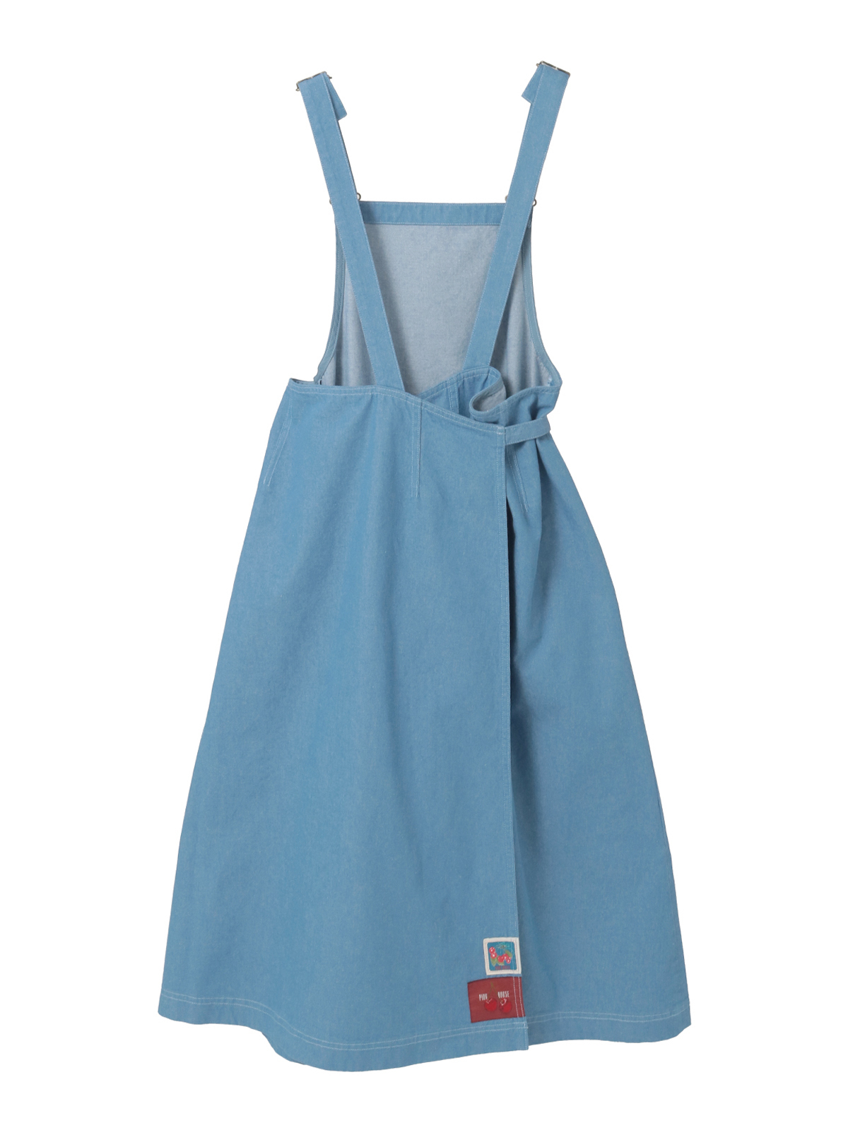 ネームワッペン使いデニムサロペットワンピース｜ピンクハウス