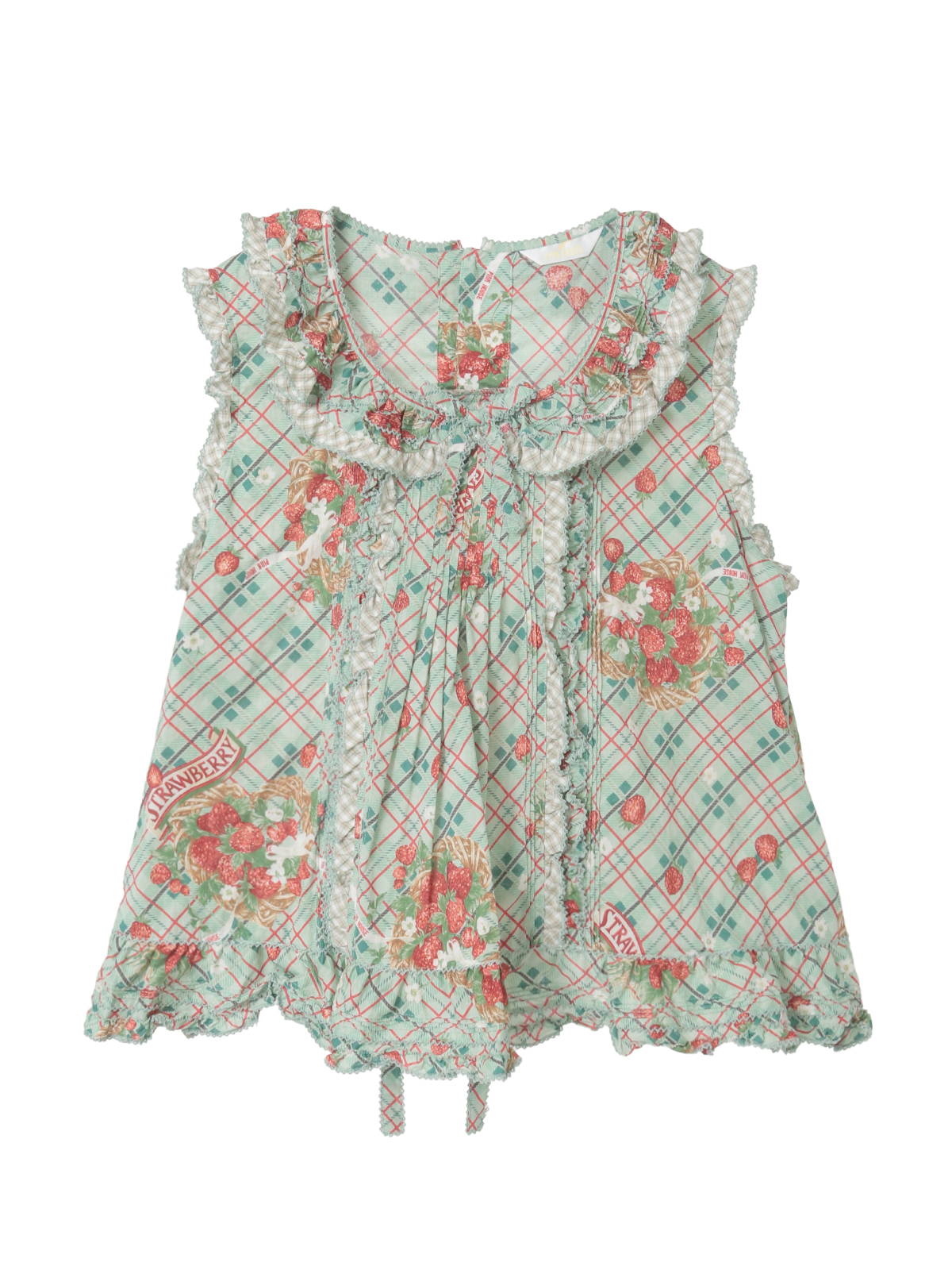 苺リースプリントノースリーブブラウス｜ピンクハウスオフィシャル