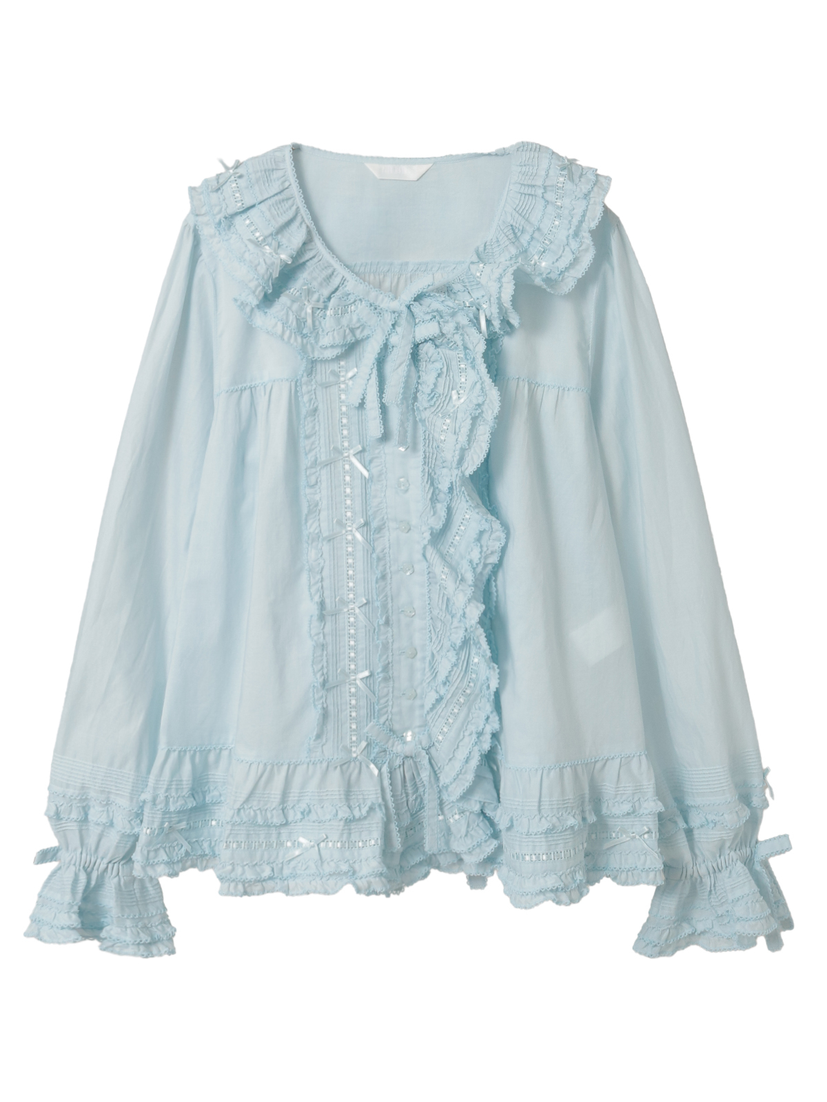 ミニリボンいっぱいローンオーバーブラウス｜ピンクハウスオフィシャル