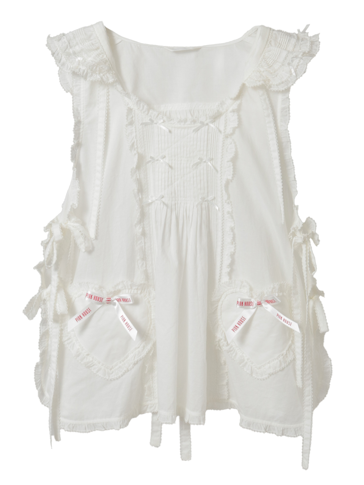 くまの耳フード付きローンタブリエ｜ピンクハウスオフィシャル