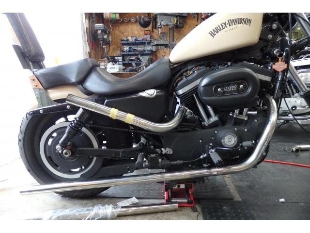 ハーレーダビッドソン スポーツスター XL883N ワンオフマフラー製作