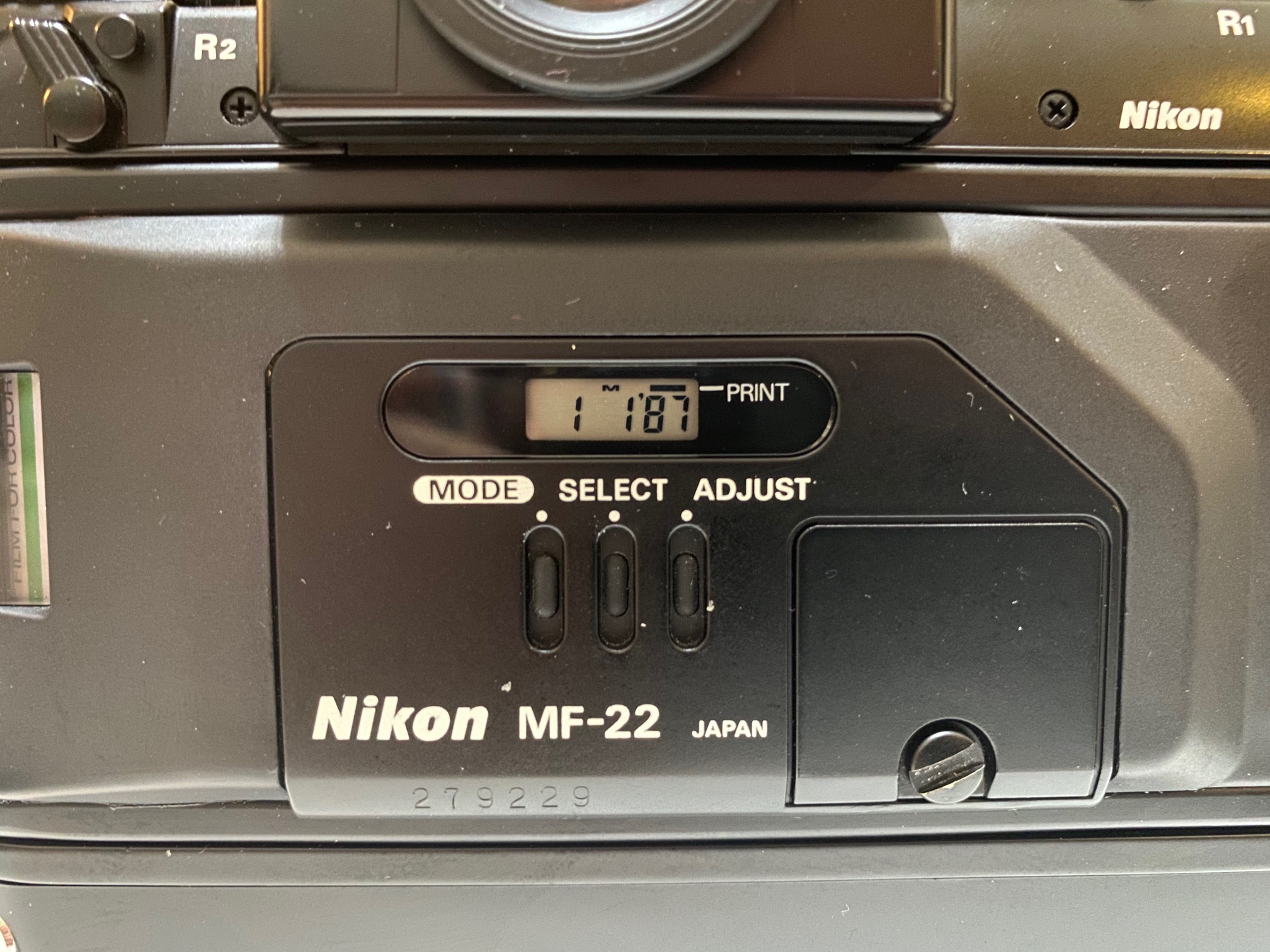 The Nikon F4s: Databack MF-22 – Site Title