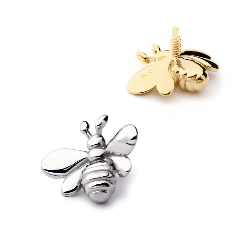 蜂のボディピアス │K18/プラチナ ハチの軟骨ピアス – PICOLLET