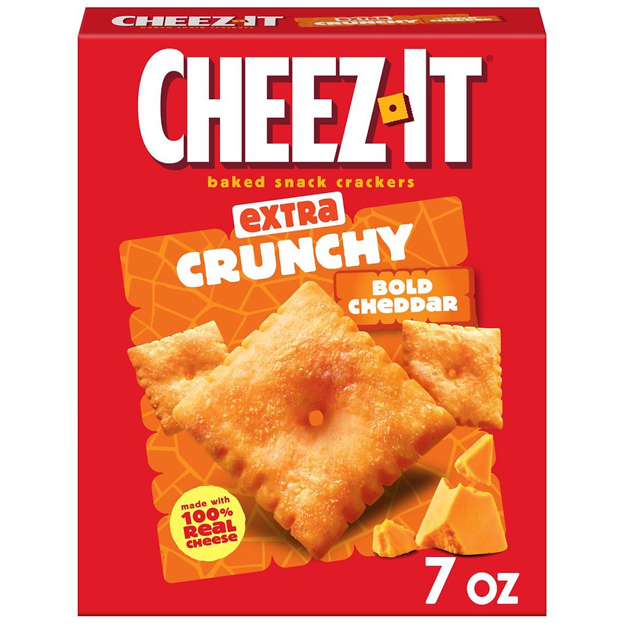 Cheez-It Extra Crunchy Cheese Crackers Bold Cheddar | Walgreens
