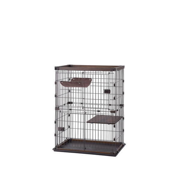 アイリスオーヤマ ウッディキャットケージ 2段 PWCR-962V (キャット