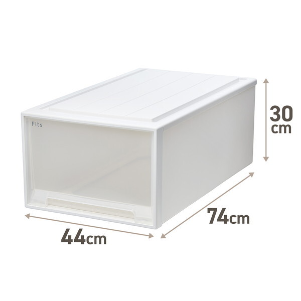 天馬(Tenma) フィッツケース 74-44L (箱仕様2個組) ホワイトクリア