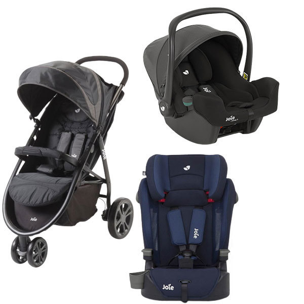 Joie ベビーカー ライトトラックス ミッドナイト + ベビーシート アイ
