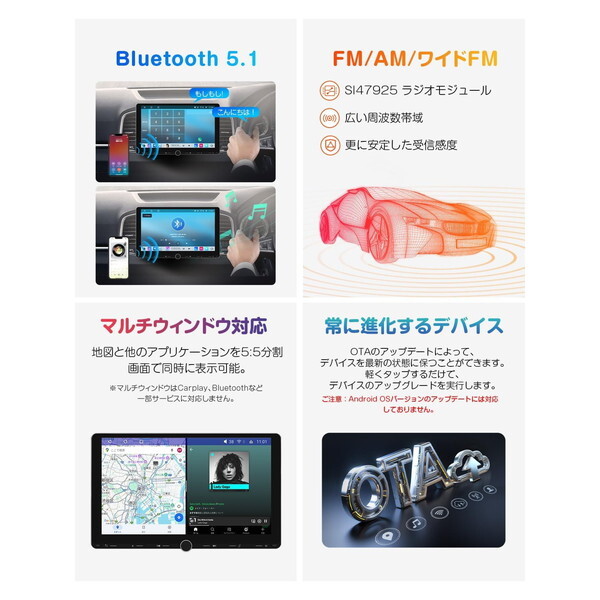 Eonon UX7SJ-PLUS [10.1インチ 2DIN ディスプレイオーディオ] | 激安の